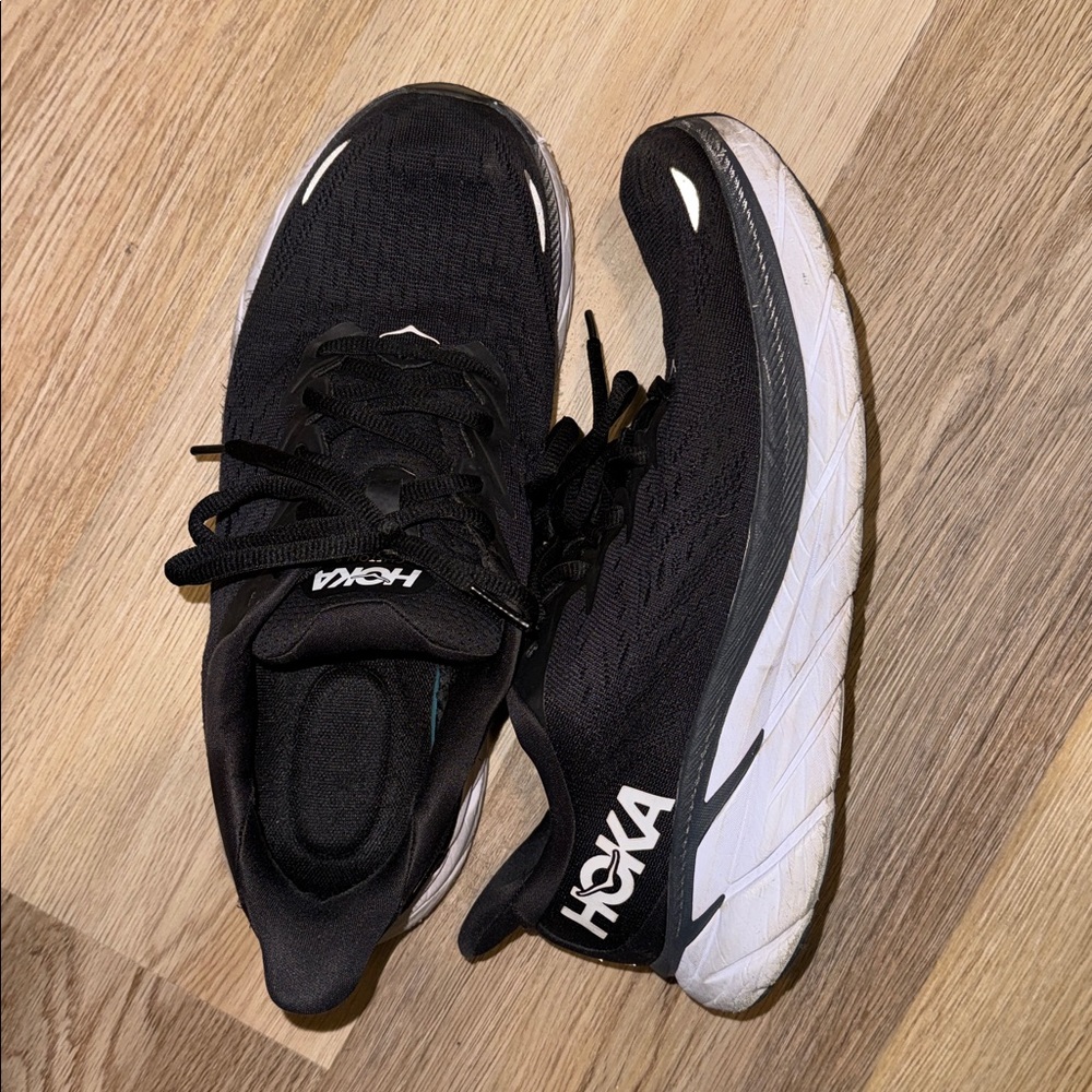 Hoka Clifton 8 Running Black Men US 10.5